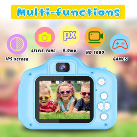 Seckton Upgrade Kids Selfie Camera back view shows a safe, kid-friendly shell.