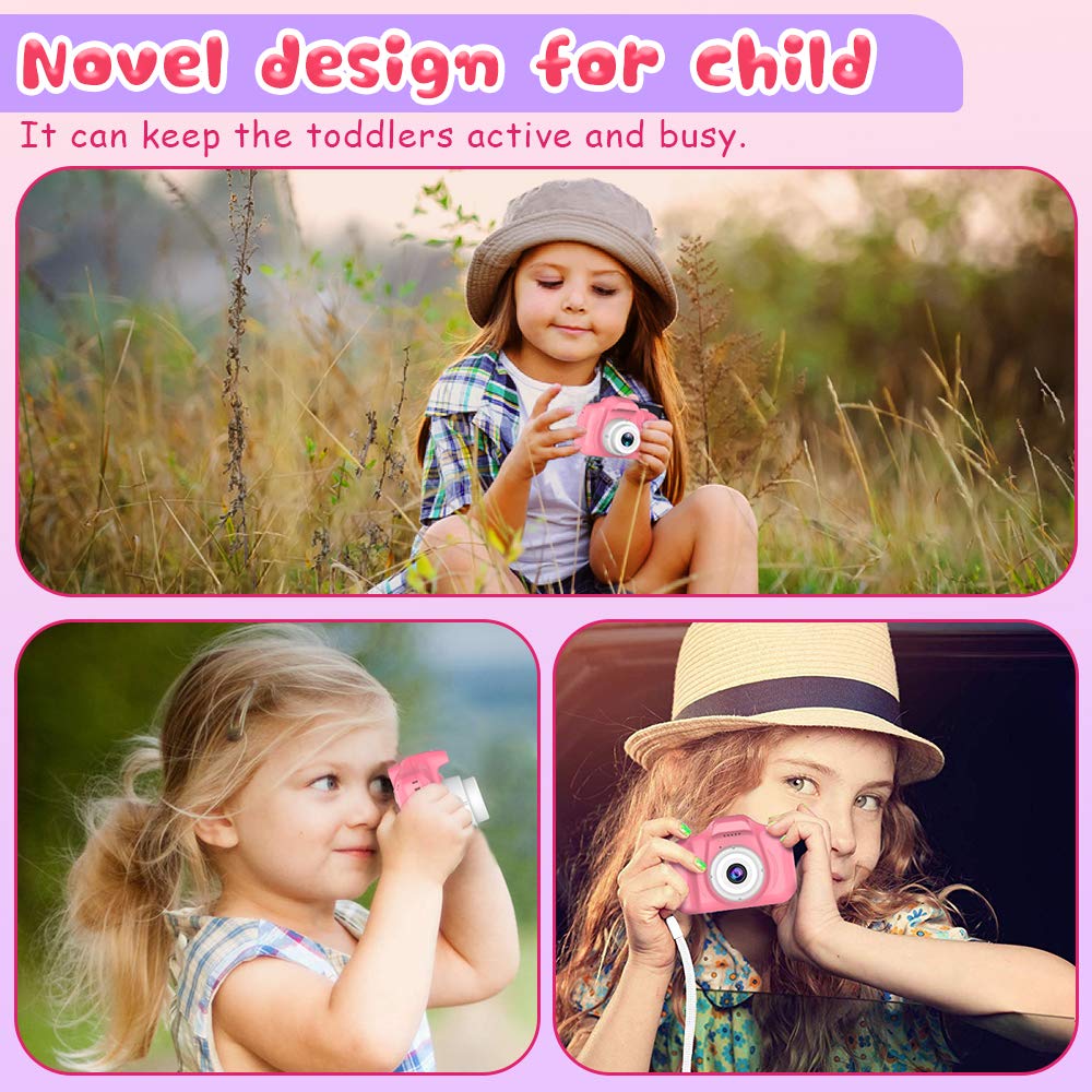 Seckton Upgrade Kids Selfie Camera long-lasting battery supports hours of shooting.