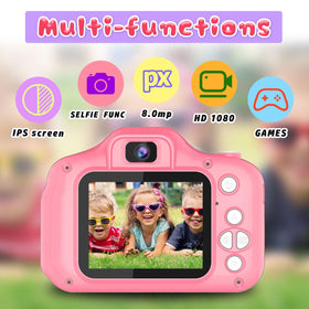 Seckton Upgrade Kids Selfie Camera dual-camera setup enables simple front selfies.