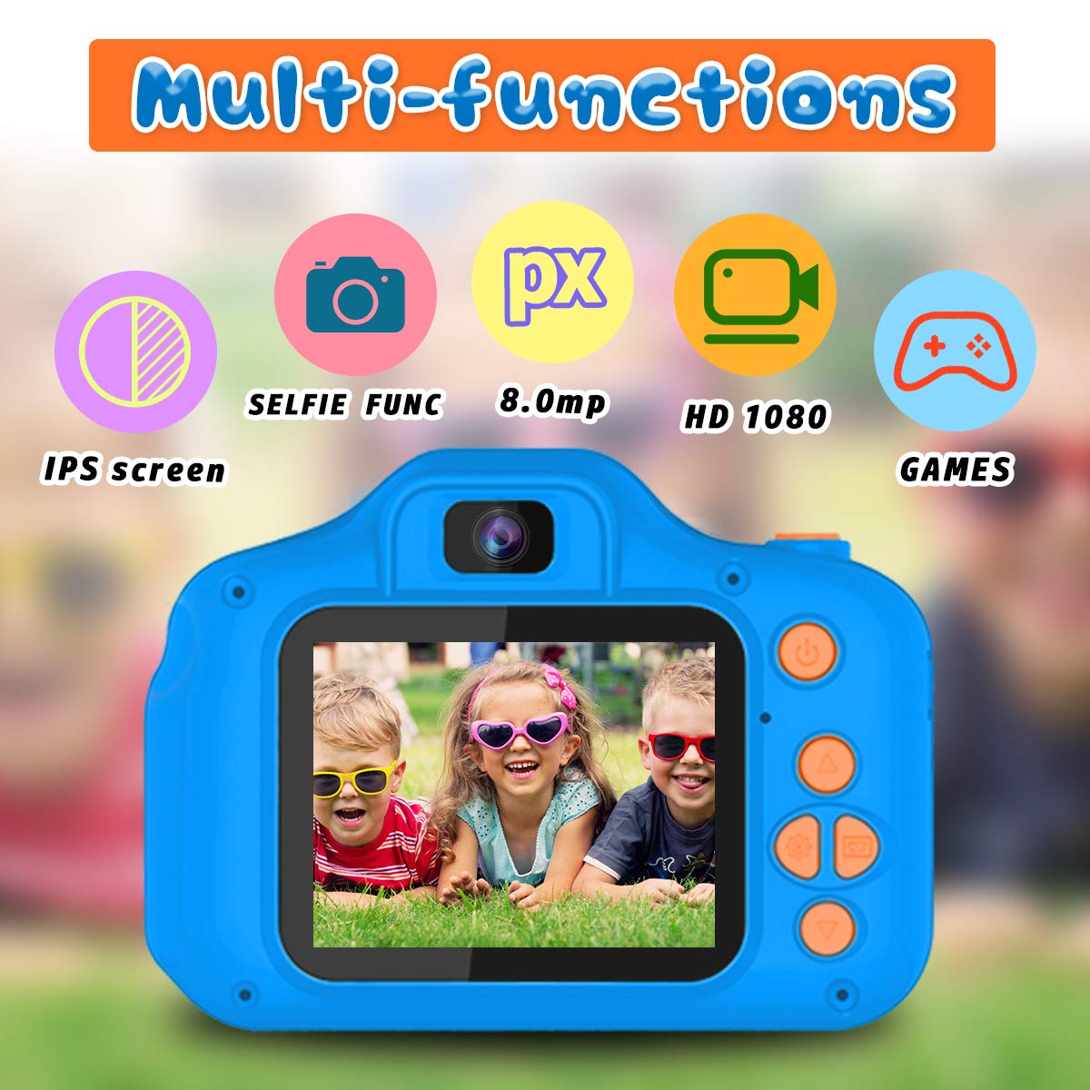 Seckton Upgrade Kids Selfie Camera dual-camera ideal for quick selfies and group shots.