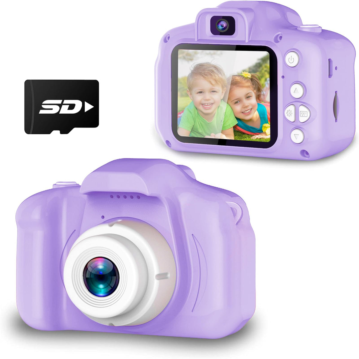 Seckton Upgrade Kids Selfie Camera front view shows compact safe design for easy handling.