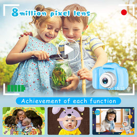 Seckton Upgrade Kids Selfie Camera included lanyard supports portable, hands-free play.
