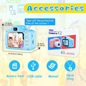 Seckton Upgrade Kids Selfie Camera safe-shell design protects active children.