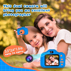 Seckton Upgrade Kids Selfie Camera selfie mode for easy self-portraits.
