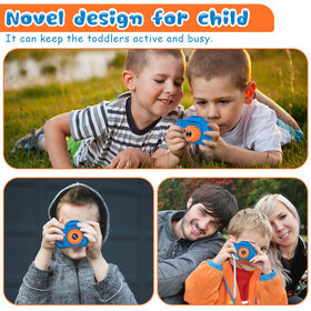 Seckton Upgrade Kids Selfie Camera shockproof shell protects during play.