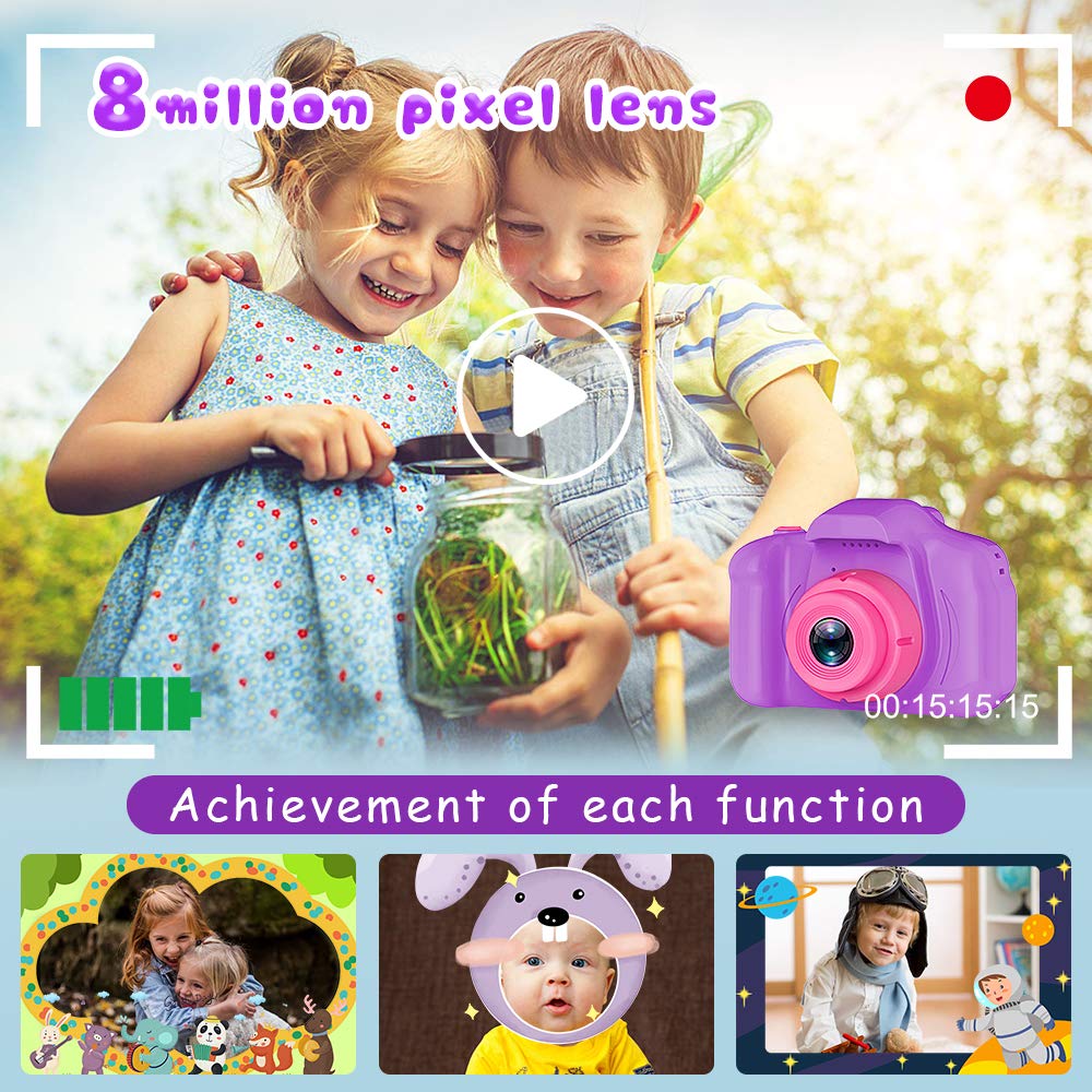 Seckton Upgrade Kids Selfie Camera built-in video recorder for creativity
