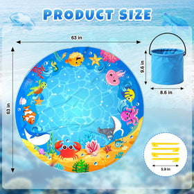 SEDITY baby beach pool fills with water for refreshing splash sessions.
