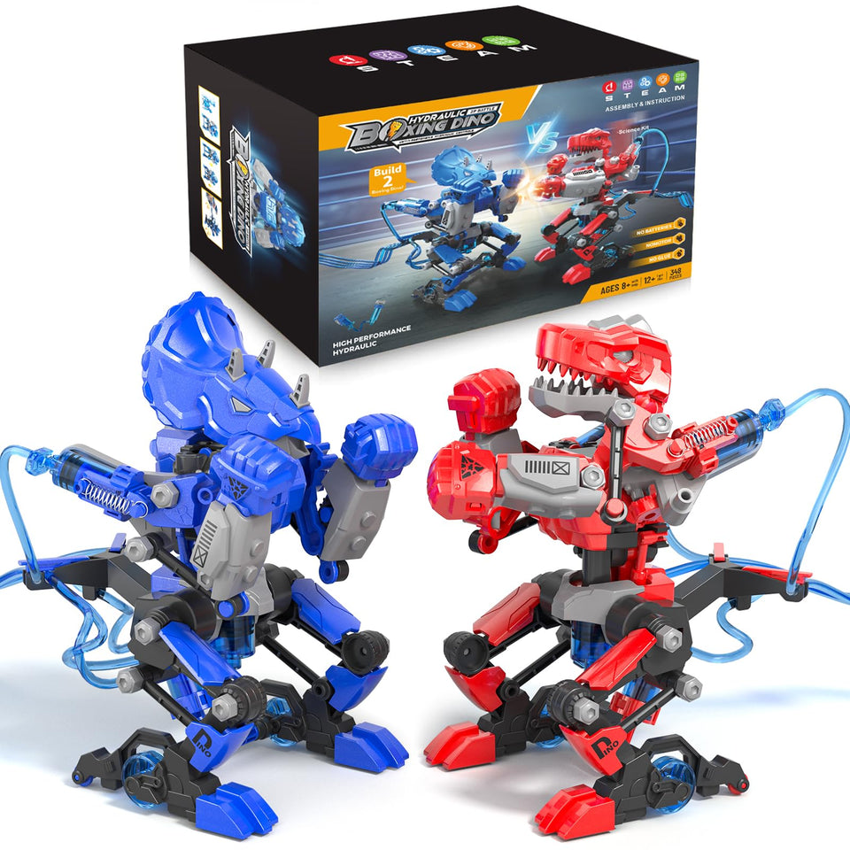 SEDITY Hydraulic Boxing Bots building kit shown for hands on learning