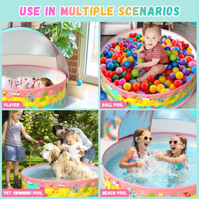 SEDITY Kiddle pool prints cartoon animals to spark early learning during water time.