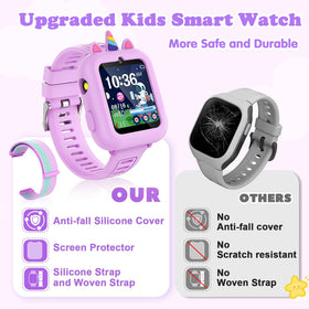 Sedzofan Kids Smart Watch games menu offering engaging activities for learning.