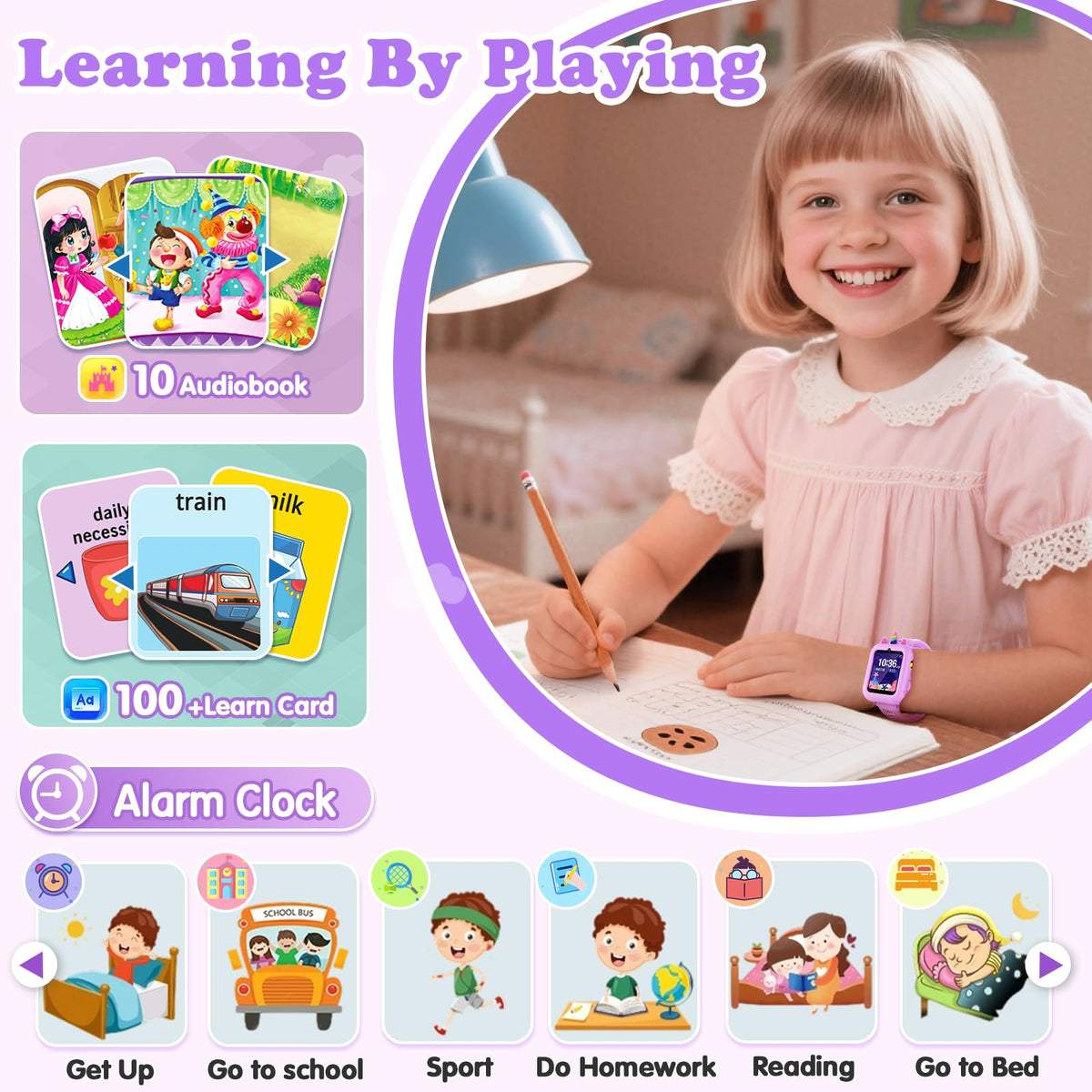 Sedzofan Kids Smart Watch torch light for exploring in low light.