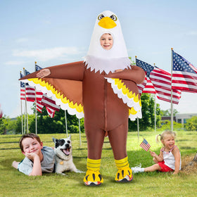 Seeds of Light Eagle Inflatable Costume fan and battery pack for quick inflation