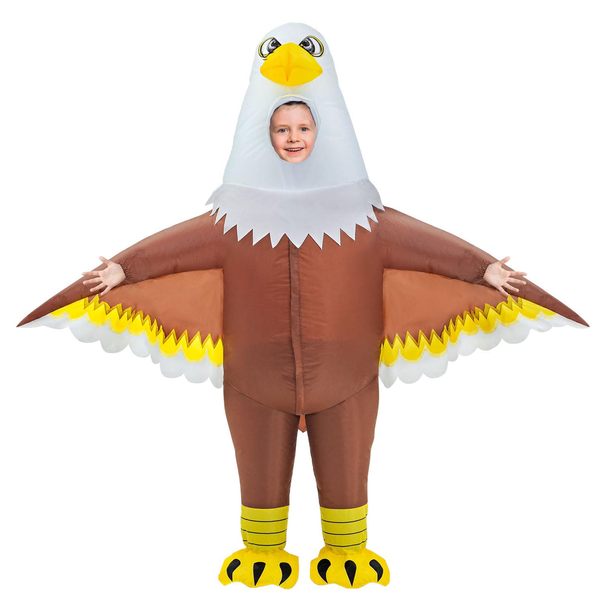 Seeds of Light Eagle Inflatable Costume front view showing playful Independence Day look and size fit