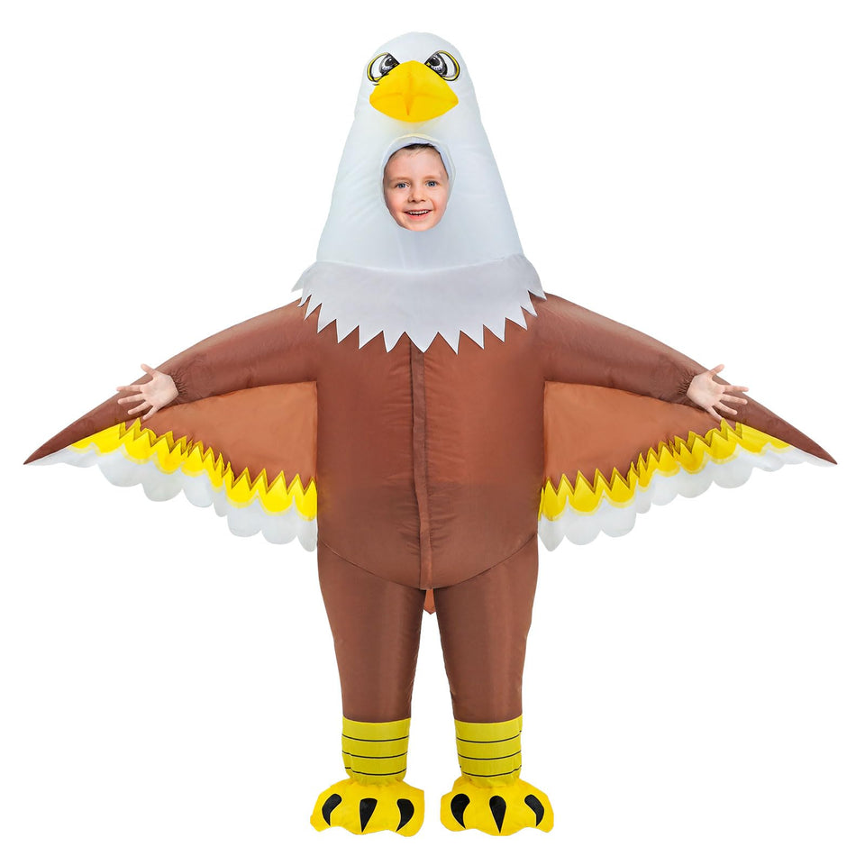 Seeds of Light Eagle Inflatable Costume front view showing playful Independence Day look and size fit