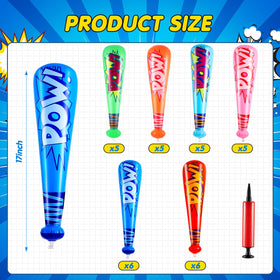 Seematn 17-inch inflatable baseball bats for carnival games