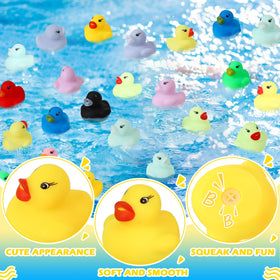 Seematn bath time ducks in vivid colors ideal for baby showers and pool parties