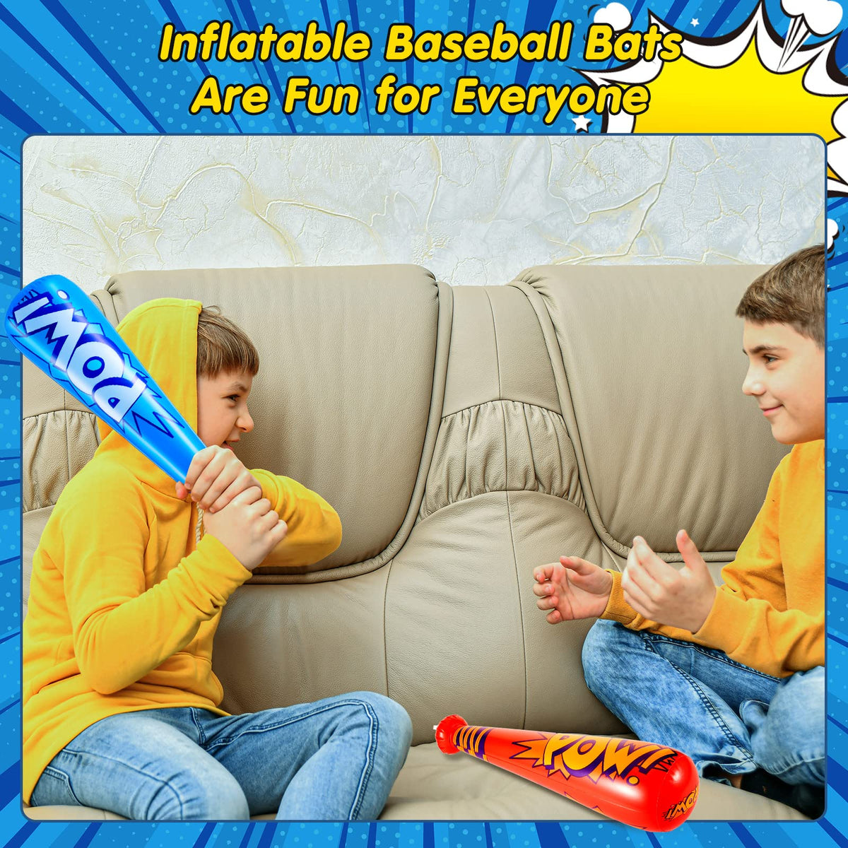 Seematn 32-pack inflatable bats shown as carnival prizes and party favors.