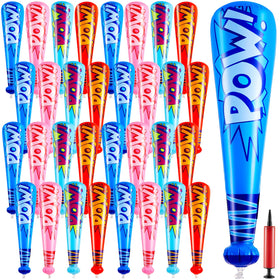 Seematn inflatable blue 17-inch baseball bat for party games and prizes.