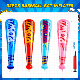 Seematn inflatable dark blue baseball bat for carnival activities and prizes.