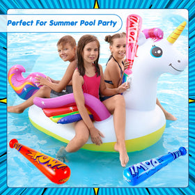 Seematn inflatable red baseball bat for energetic games and giveaways.