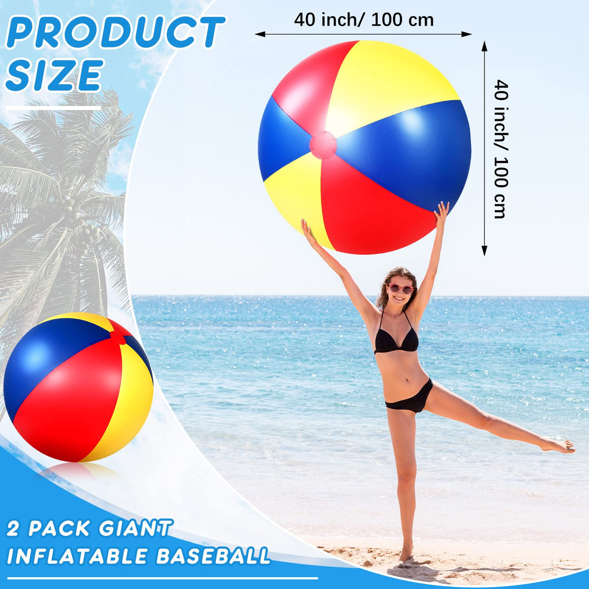 Leak-proof valve on Seematn inflatable beach ball for quick setup.