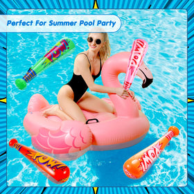 Safe, lightweight PVC inflatable bats for events