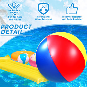 Two-pack Seematn giant beach balls for versatile activities.