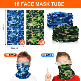 Seenelling masks provide face coverage for team based role play.
