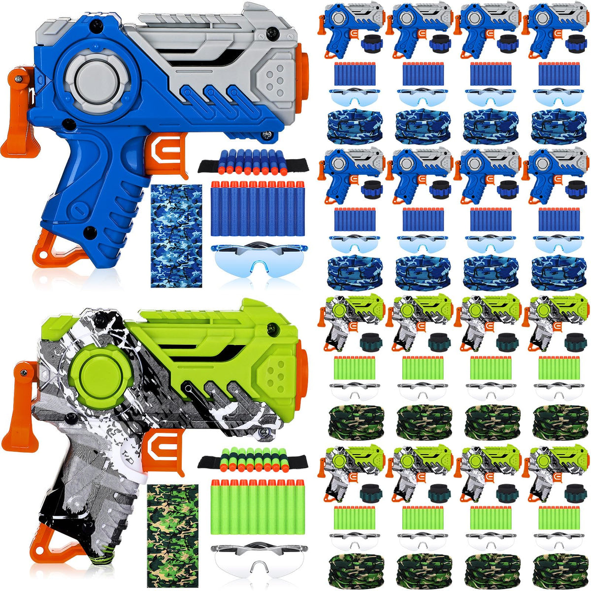 Seenelling 16 set tactical gun kit for dynamic themed party play.