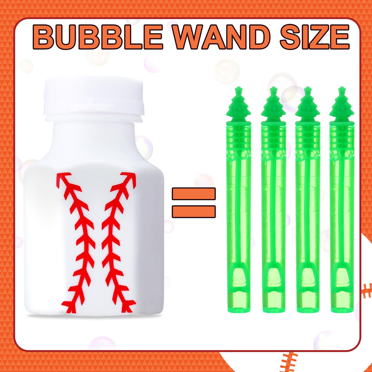 Seenelling baseball bubble bottle 35ml highlighting non-toxic formula for safe play.