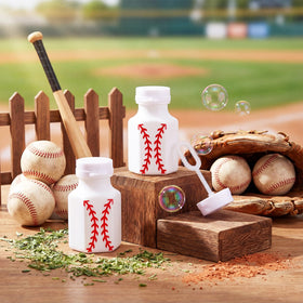 Seenelling baseball bubble wands in gift box presentation ideal for outdoor celebrations.