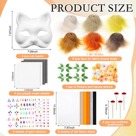 Seenelling blank cat therian masks designed for easy coloring