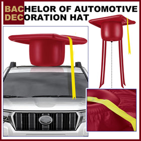 Seenelling Class of 2026 inflatable cap for car roof boosts parade visibility.