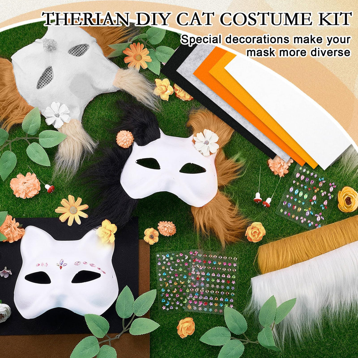 Seenelling colorful felt fabric sheets for versatile mask crafting