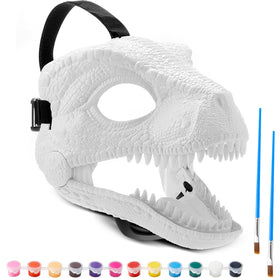 Seenelling Dino Mask Move Jaw displays dynamic jaw action for playful performances.