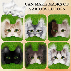 Seenelling DIY Therian Mask Kit faux fur strips add textured detailing