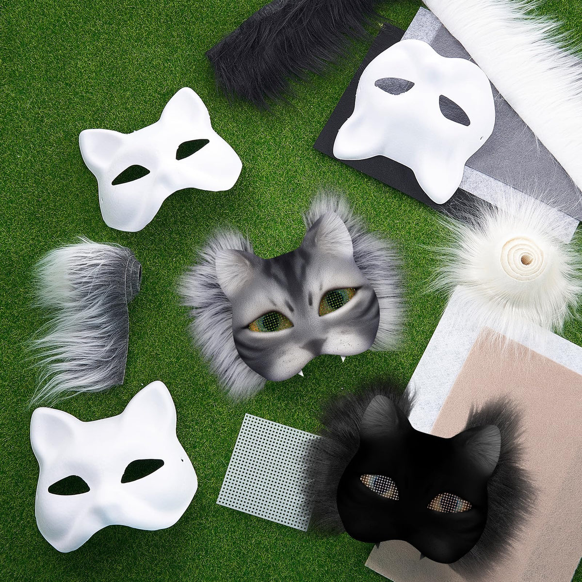 Seenelling DIY Therian Mask Kit plastic mesh sheets for precise shaping