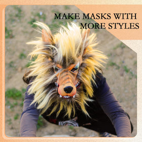 Seenelling faux fur precut strip adds fluffy texture to mask