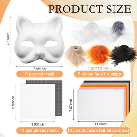 Seenelling felt fabric sheets in orange and black for creative design.