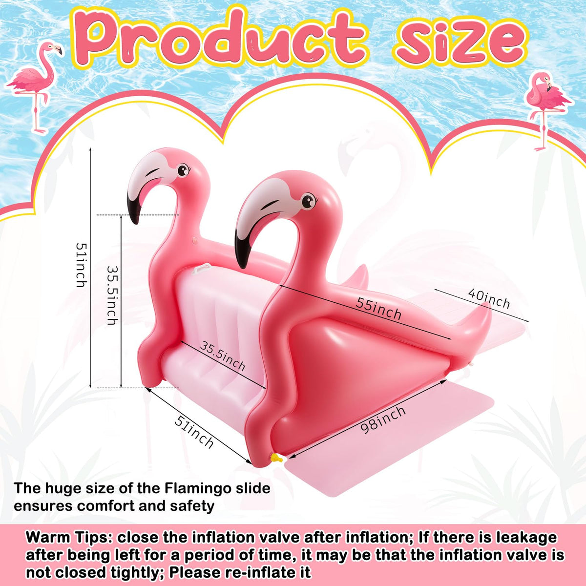 Seenelling flamingo slide design adds playful flair to pool parties