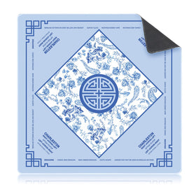 Seenelling Mahjong Mat blue 22x22 for stylish, smooth tile handling