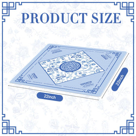 Seenelling Mahjong Mat with non-slip base keeps tiles in place