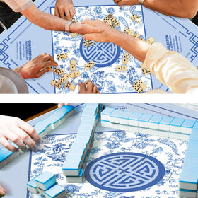 Seenelling Mahjong Mat fits standard tables for versatile setup