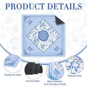 Seenelling velvet-surface mat reduces friction for easy tile sliding