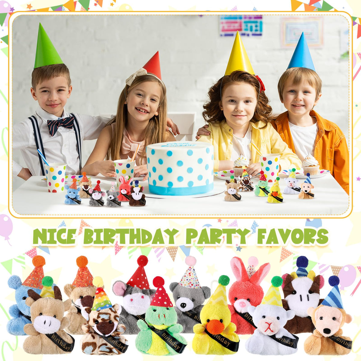 Seenelling plush with ribbons, perfect as classroom reward gifts.