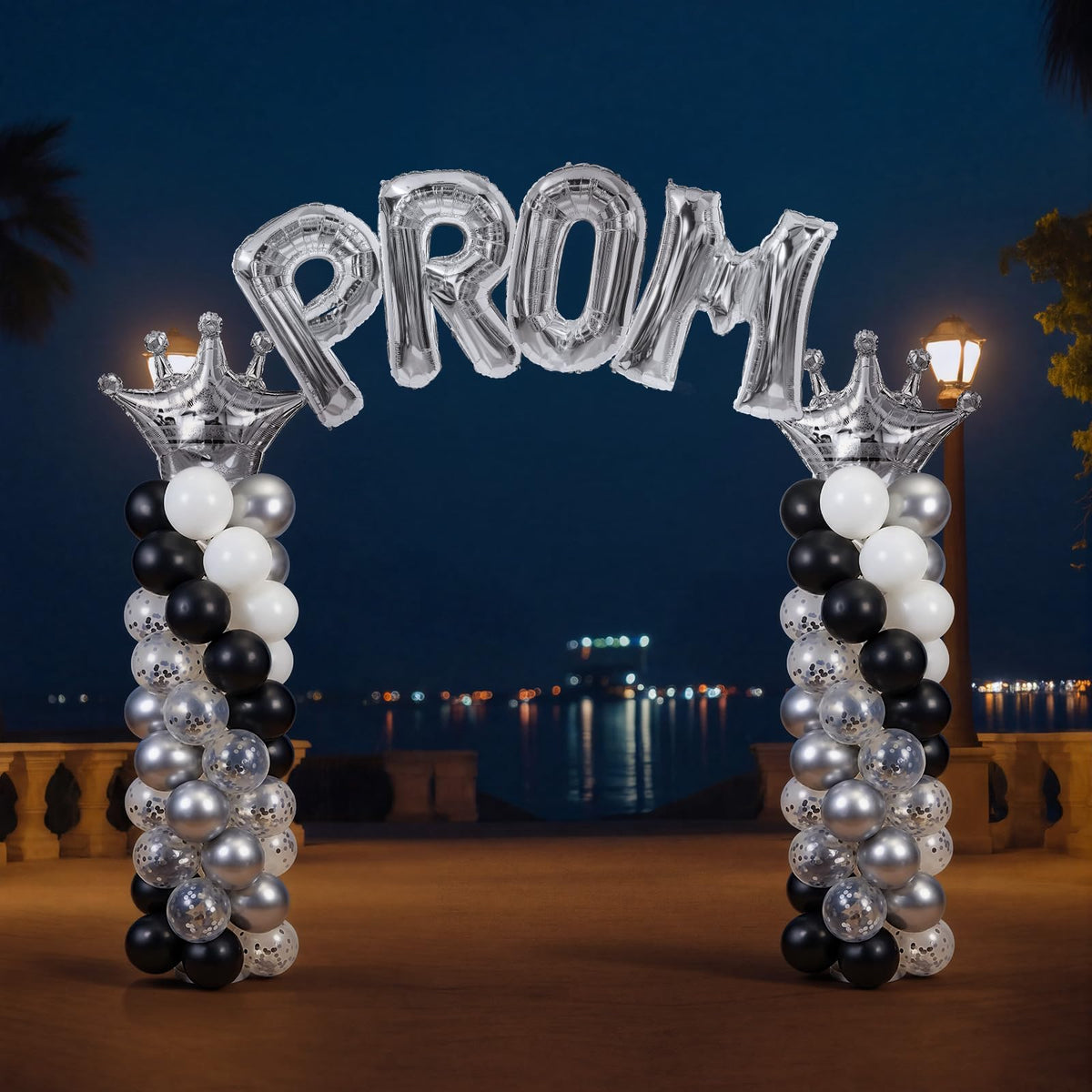 Seenelling Prom Decor Set enhances party backdrop with coordinated color and shine.