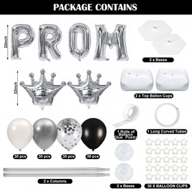 Seenelling Prom Letters balloon adds dramatic branding for Class of 2026 celebrations.
