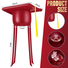 Seenelling PVC inflatable graduation cap provides durable outdoor decoration.
