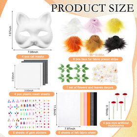 Seenelling felt sheets: soft, easy-to-shape material for colorful mask decoration.