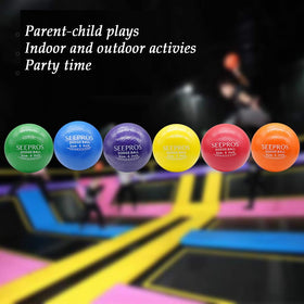 SEEPROS blue foam dodgeball ideal for classroom and gym activities